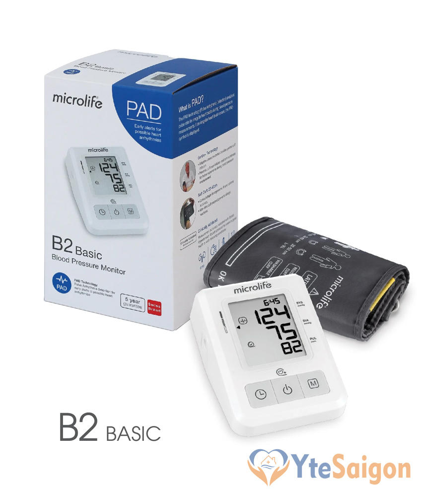 Máy đo huyết áp bắp tay Microlife B2 Basic