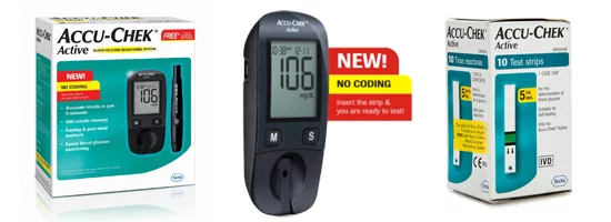 Máy đo đường huyết Accu-Chek Active