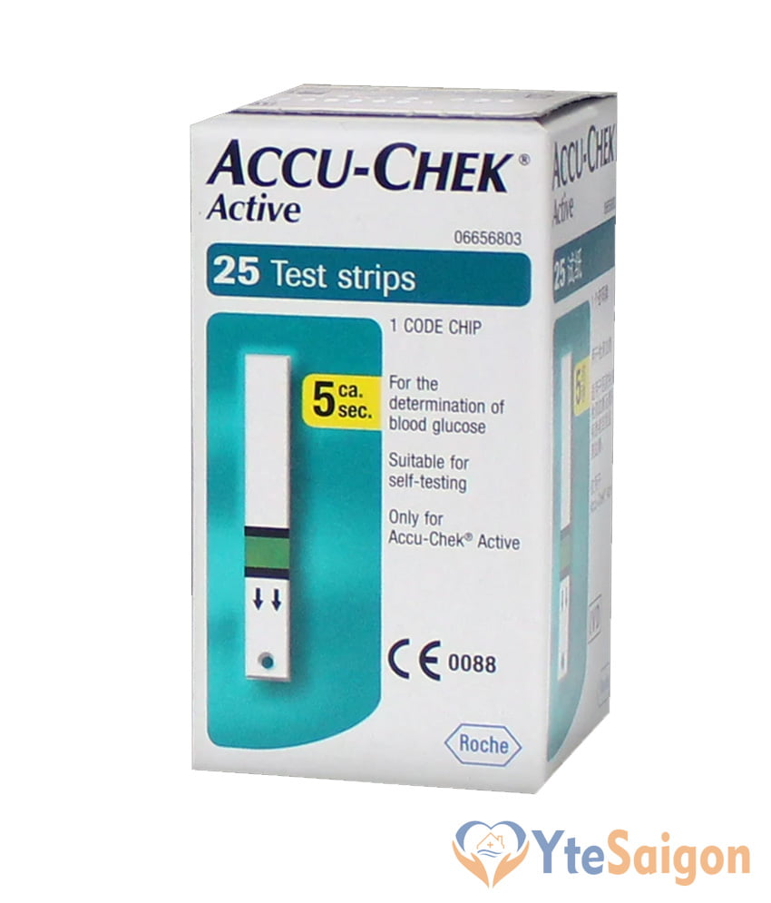 Que đo đường huyết Accu-Chek Active 25 Que đo đường huyết Accu-Chek Active 25