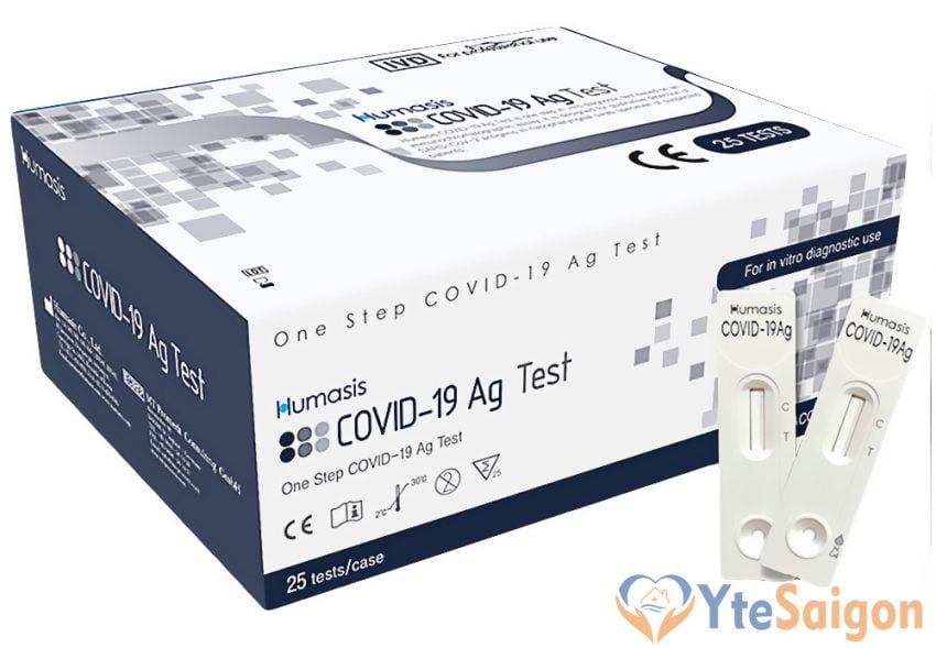 Bộ kit xét nghiệm nhanh COVID-19 Ag Test HUMASIS - Hàn Quốc