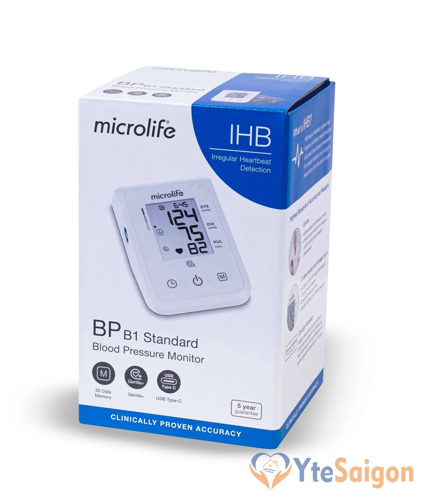 Máy đo huyết áp bắp tay Microlife B1 Standard