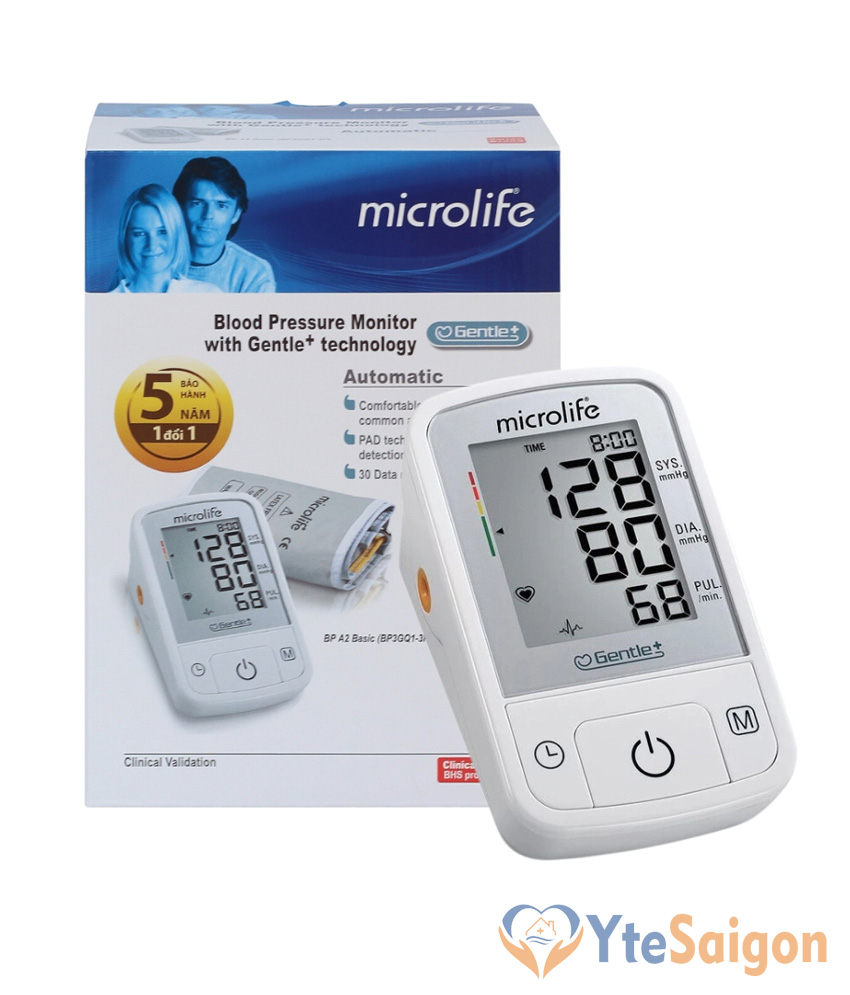 Máy đo huyết áp bắp tay Microlife A2 Basic