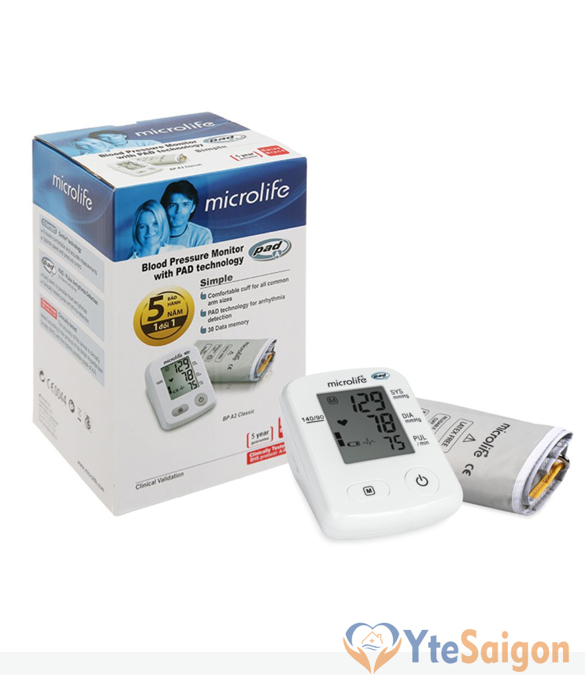 Máy đo huyết áp bắp tay Microlife A2 Classic