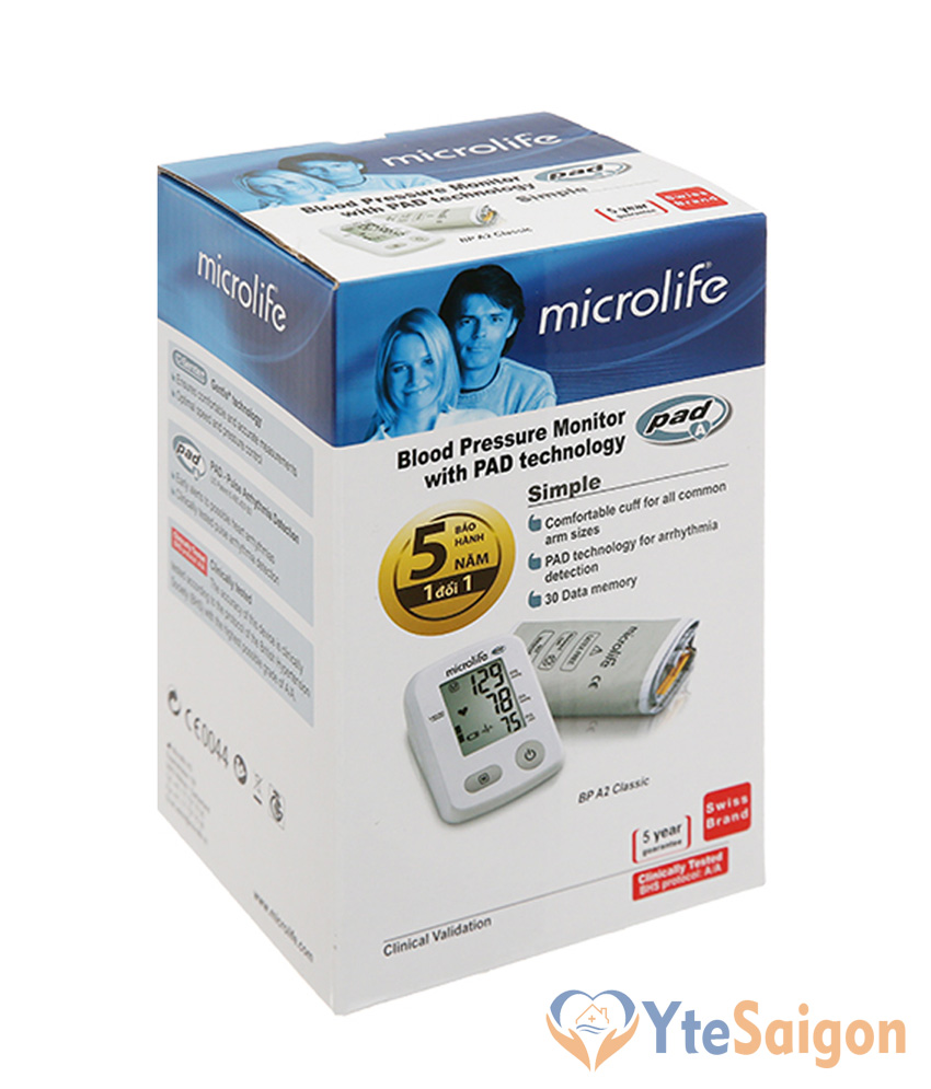 Máy đo huyết áp bắp tay Microlife A2 Classic