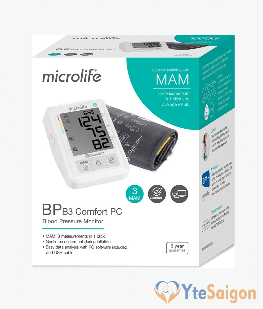 Máy đo huyết áp bắp tay Microlife B3 Comfort