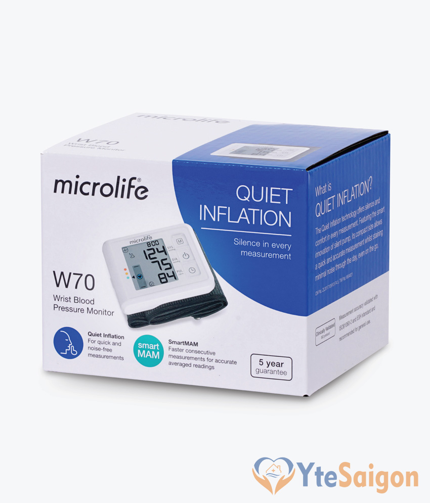 Máy đo huyết áp cổ tay Microlife W70